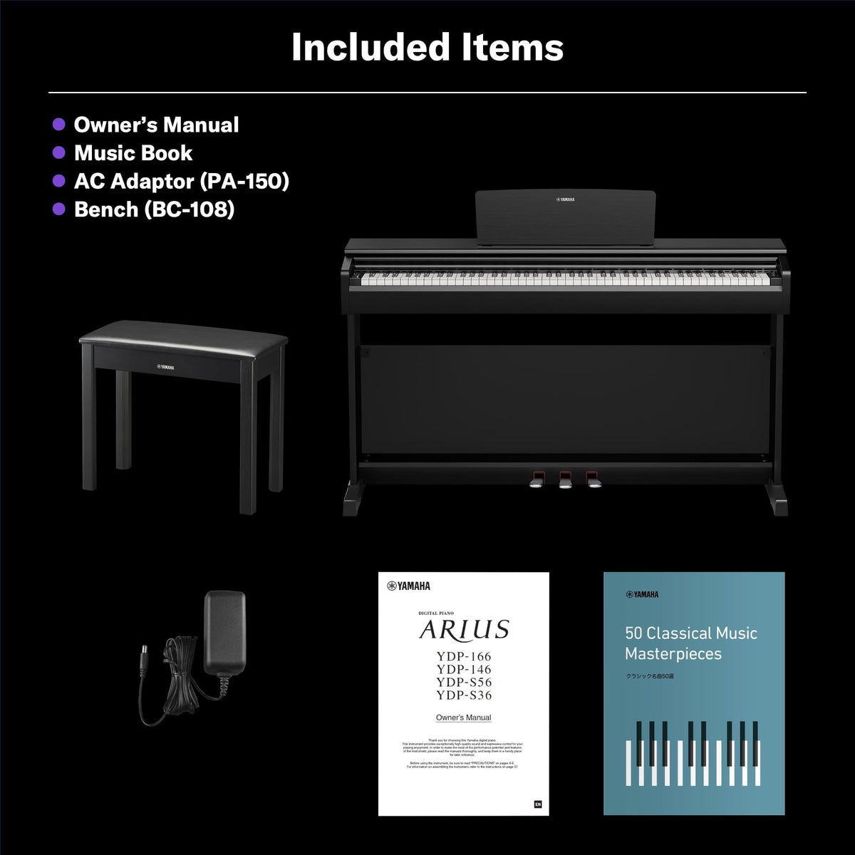 88-Key Weighted Digital Piano Keyboard with Bench X977808