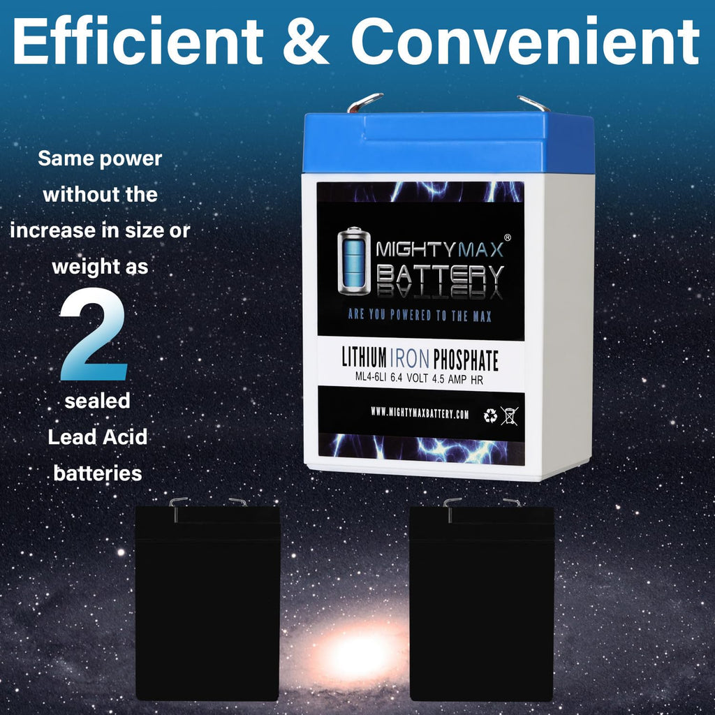 6V 4.5AH Lithium Replacement Battery U553