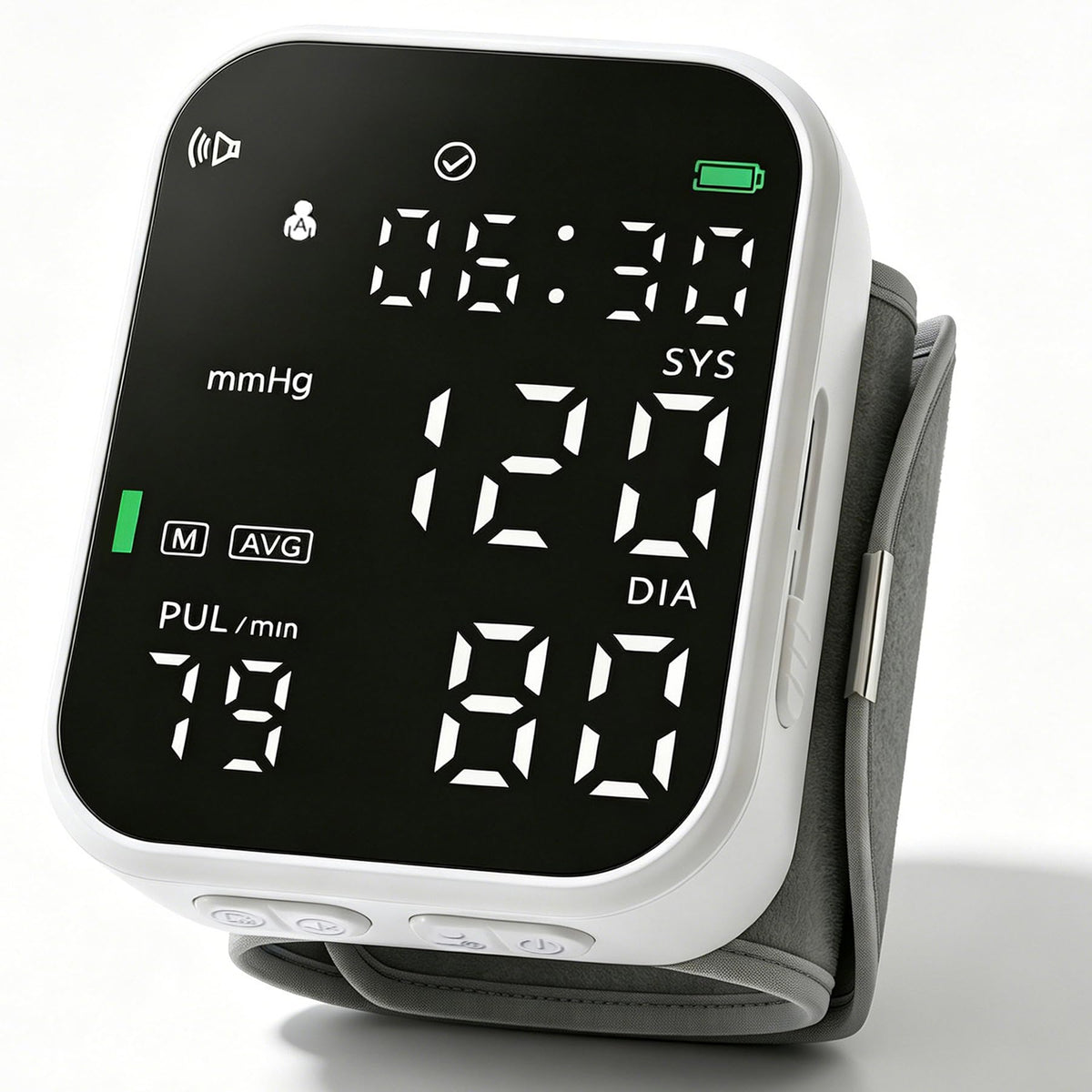 Black Digital Rechargeable Wrist Blood Pressure Monitor U88330