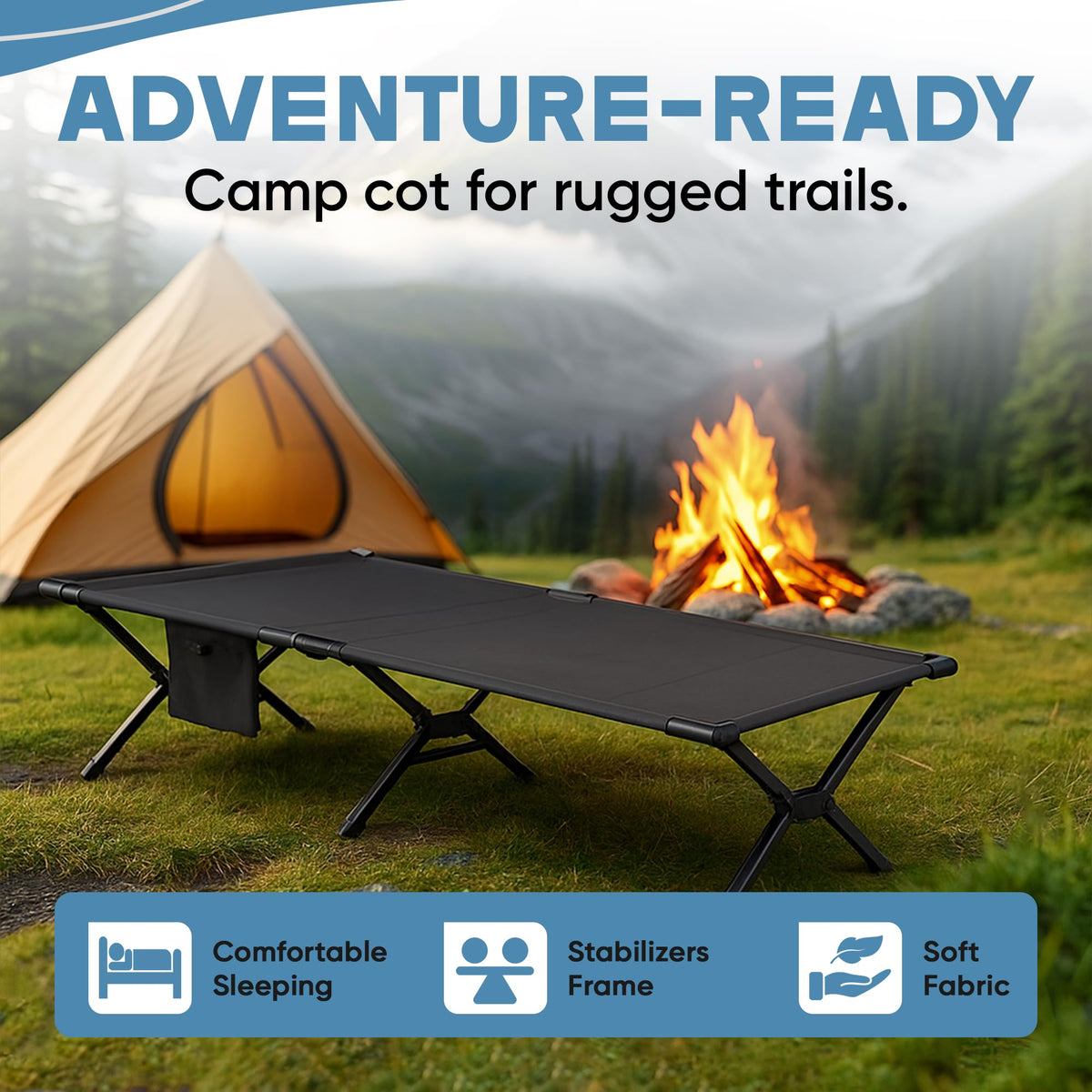 Ultralight Foldable Camping Cot Y66430