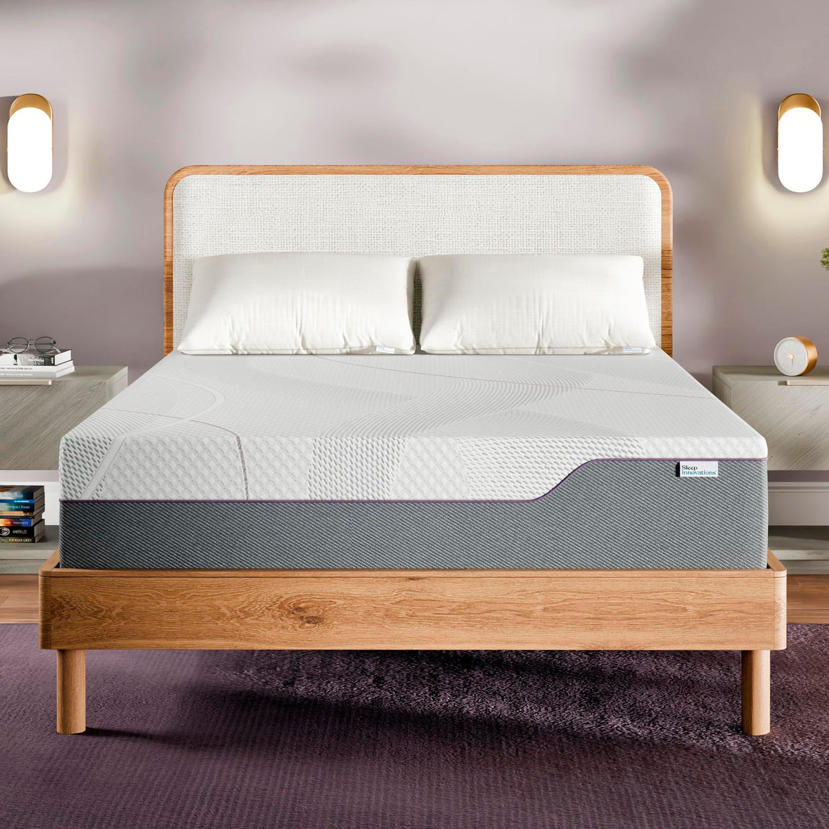 12 Inch Green Tea Memory Foam Mattress, Twin Size M378306