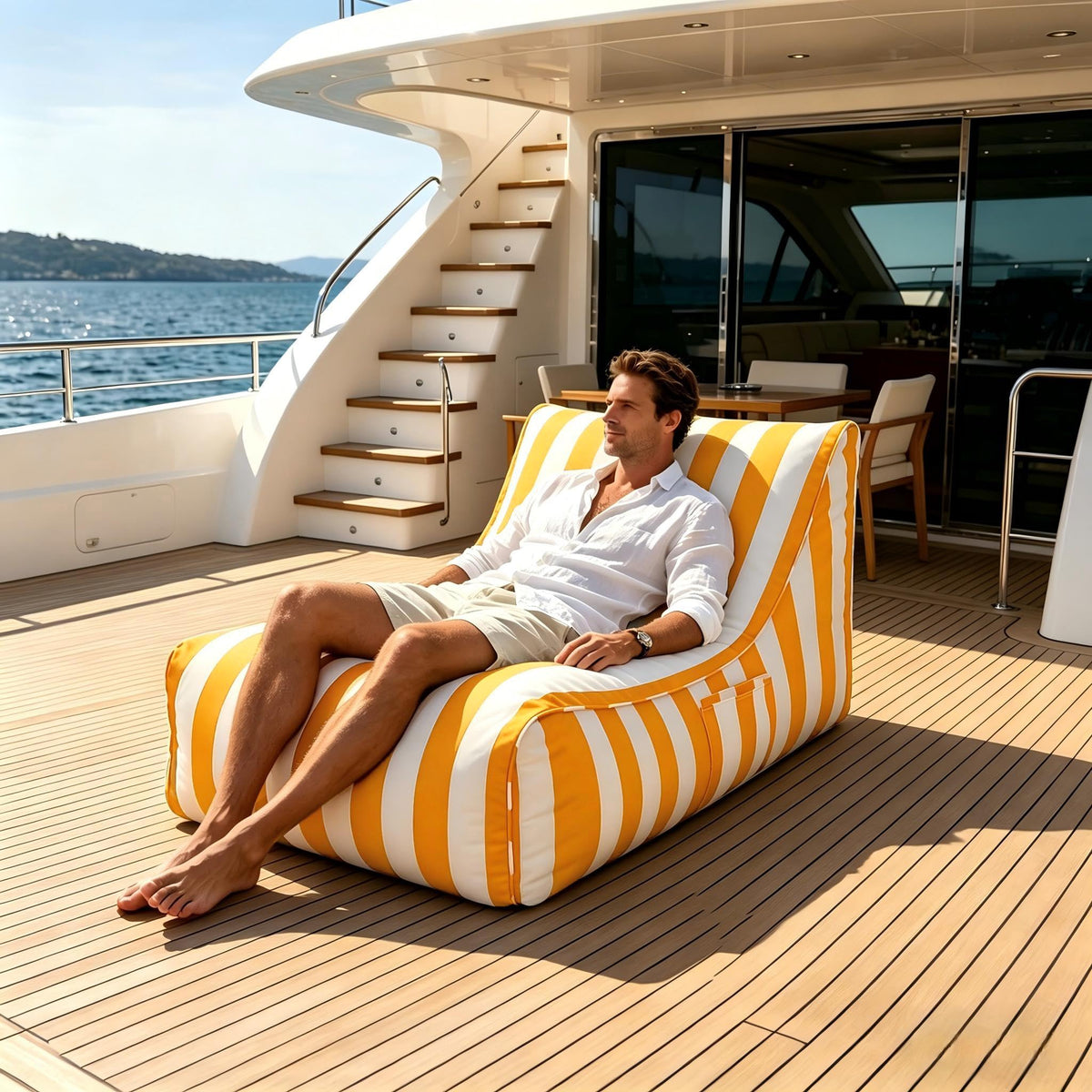 Yellow Memory Foam Bean Bag Chair U726