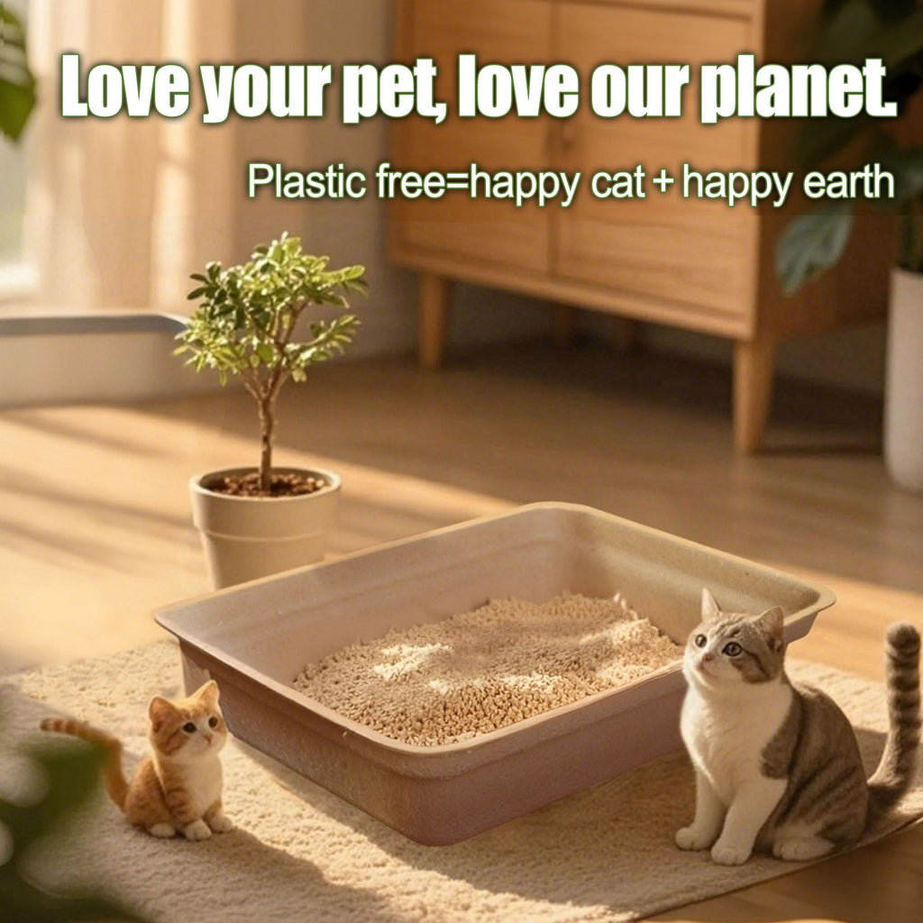 Disposable Litter Box for Cats Large 2/4/6/8-Pack 17.5X 13.5in Leak-Proof L813947