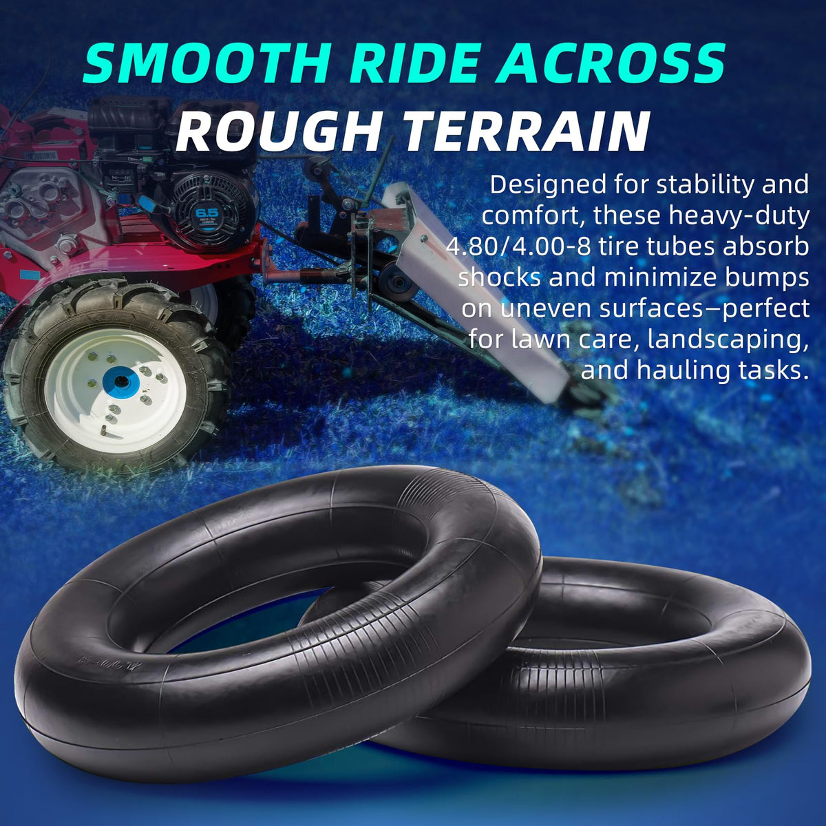 4.80/4.00-8" Heavy Duty Inner Tube with TR-13 Straight Valve Stem (1-Pack) X816746