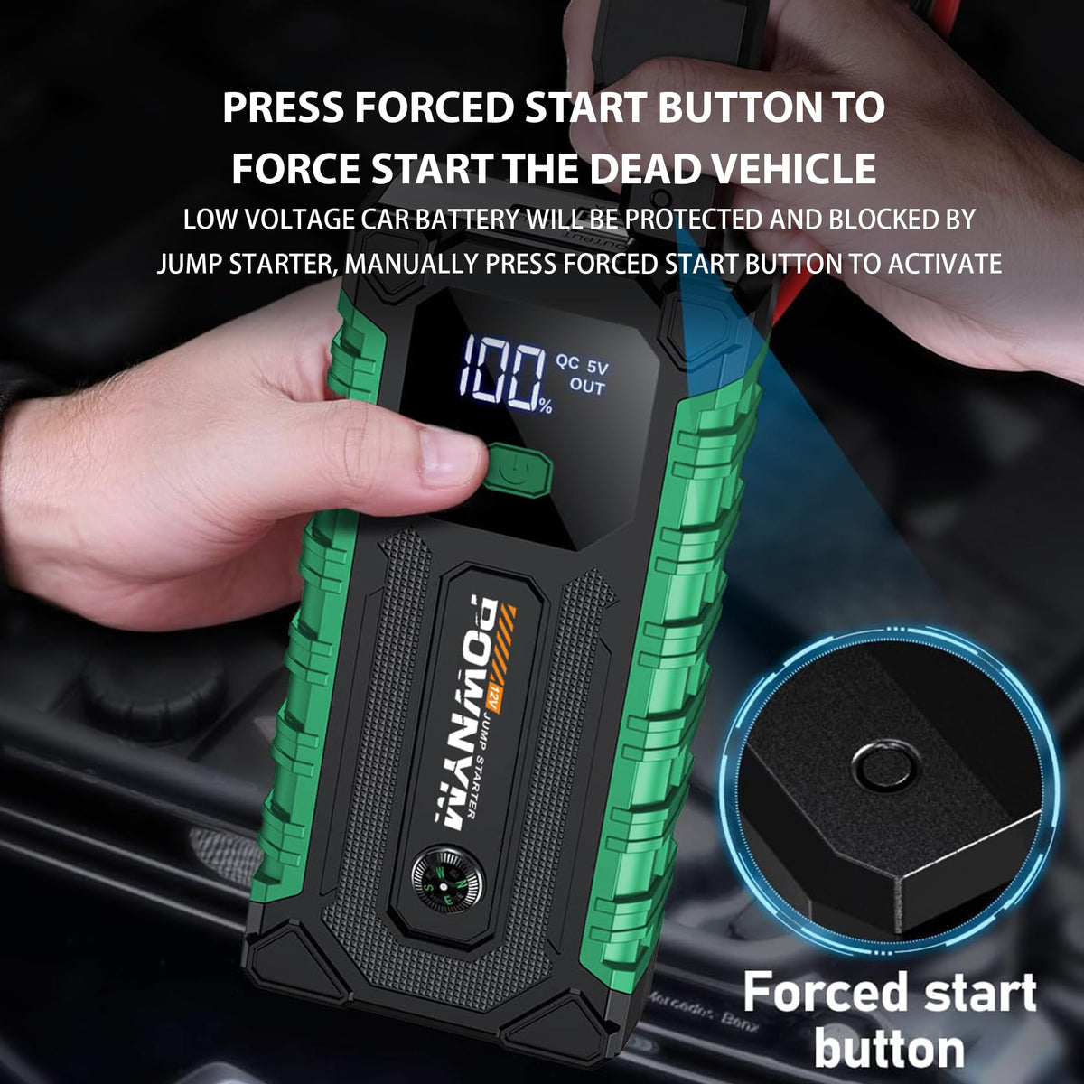 12V Battery Booster Pack with LED Light E3346