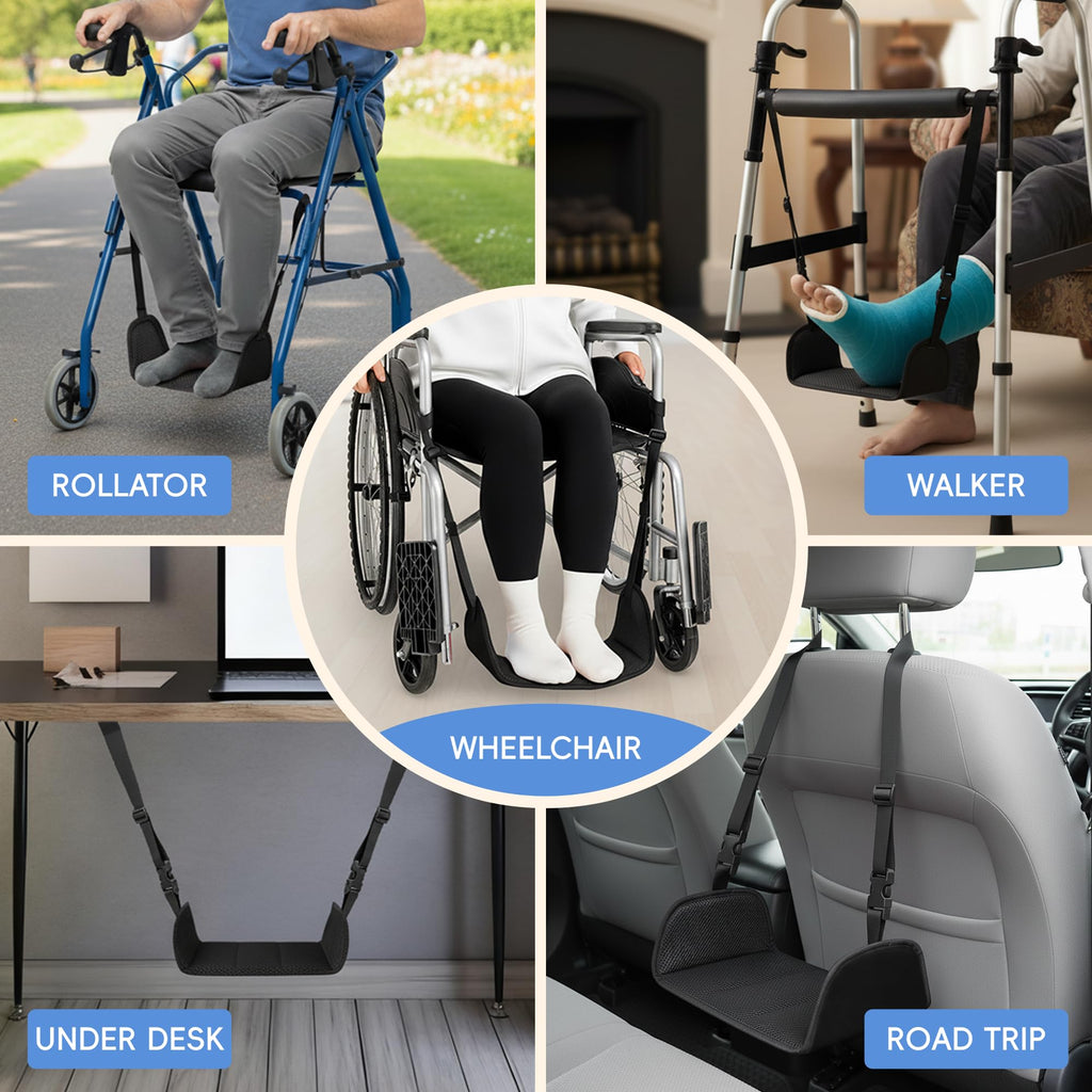 Wheelchair Foot Rest with Adjustable Leg Support T68088