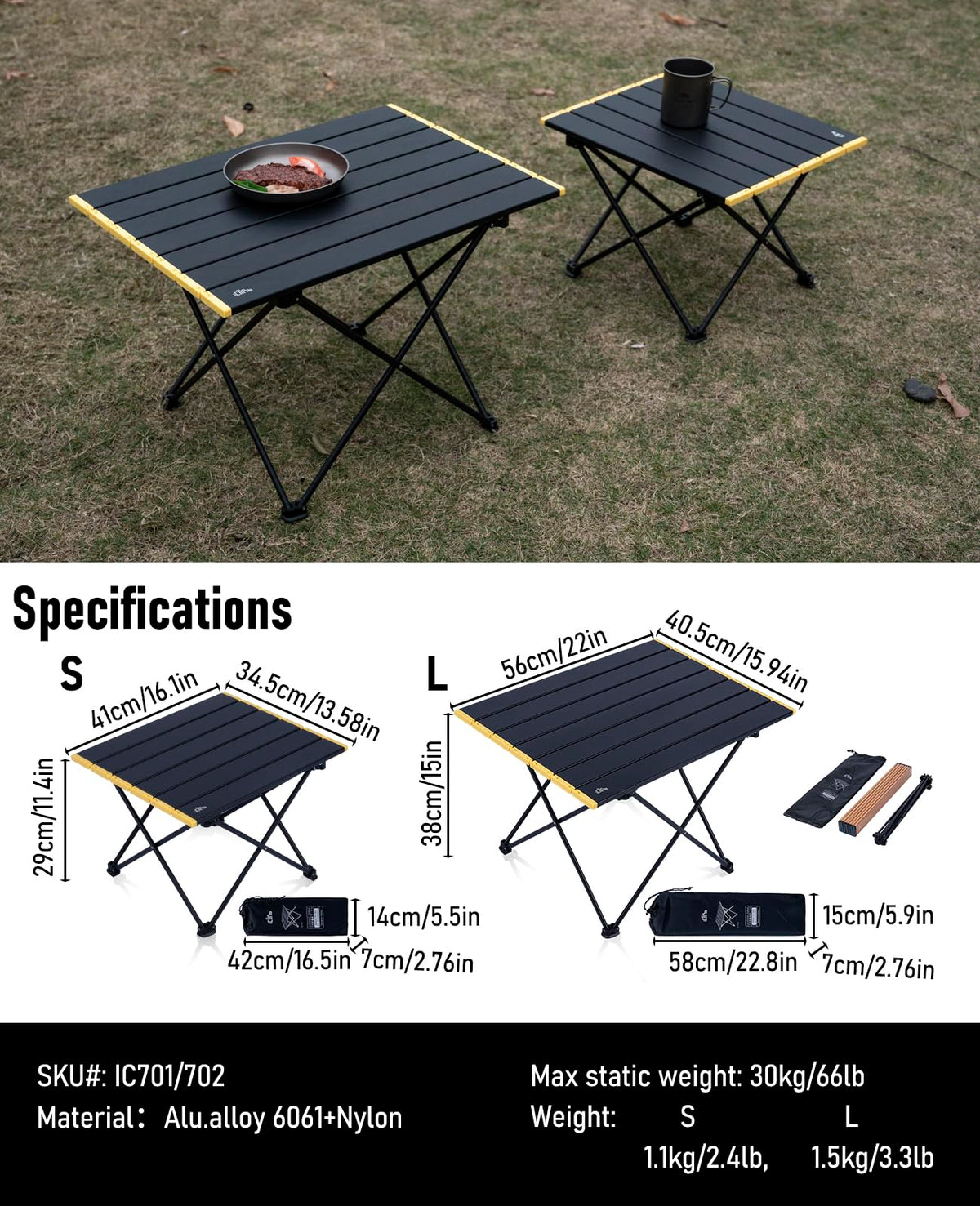 Ultralight Compact Camping Folding Table W48951