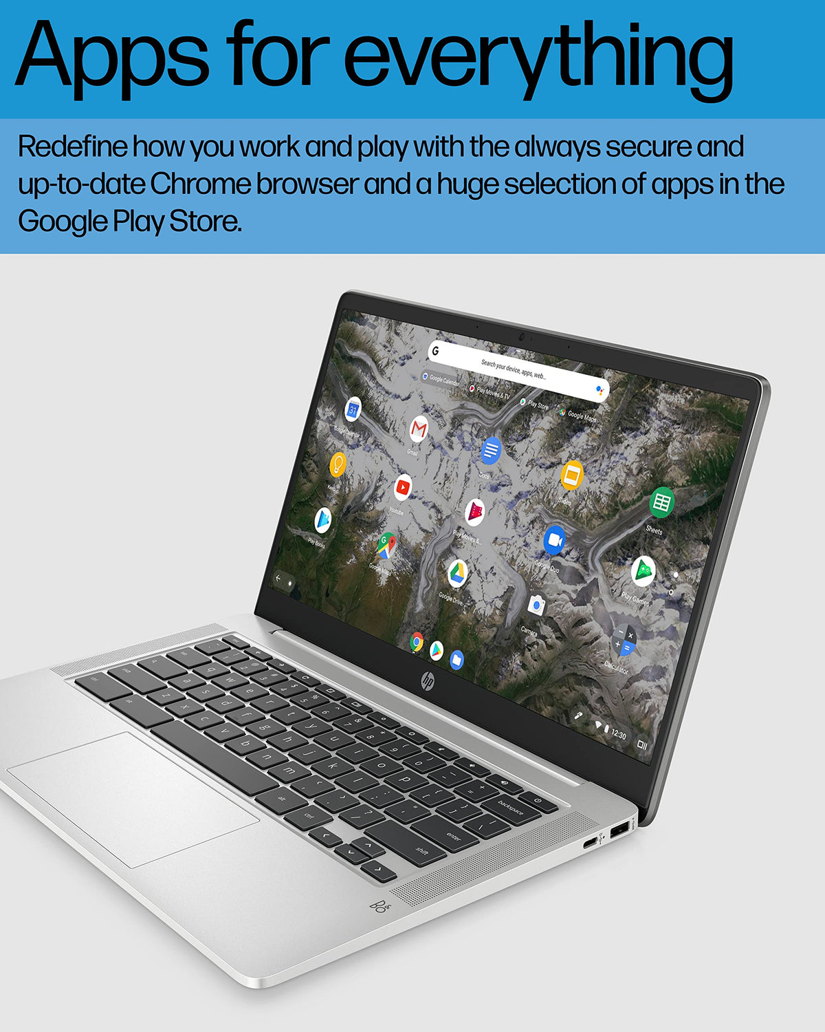 14" Chromebook, Intel Celeron N4120, 4 GB RAM, 64 GB SSD, Chrome OS H784