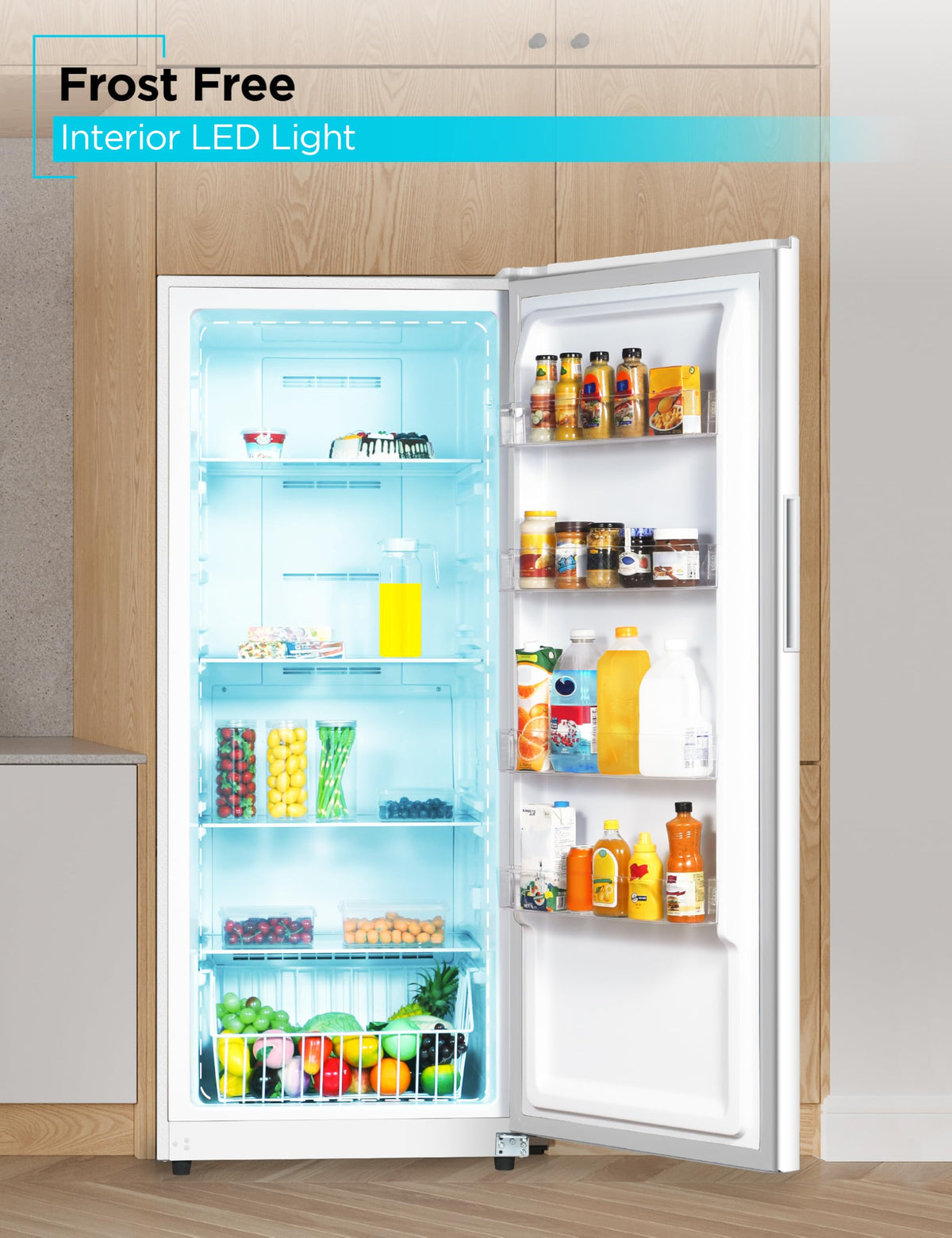 White 17 Cu. Ft. Convertible Freezer Refrigerator B75066