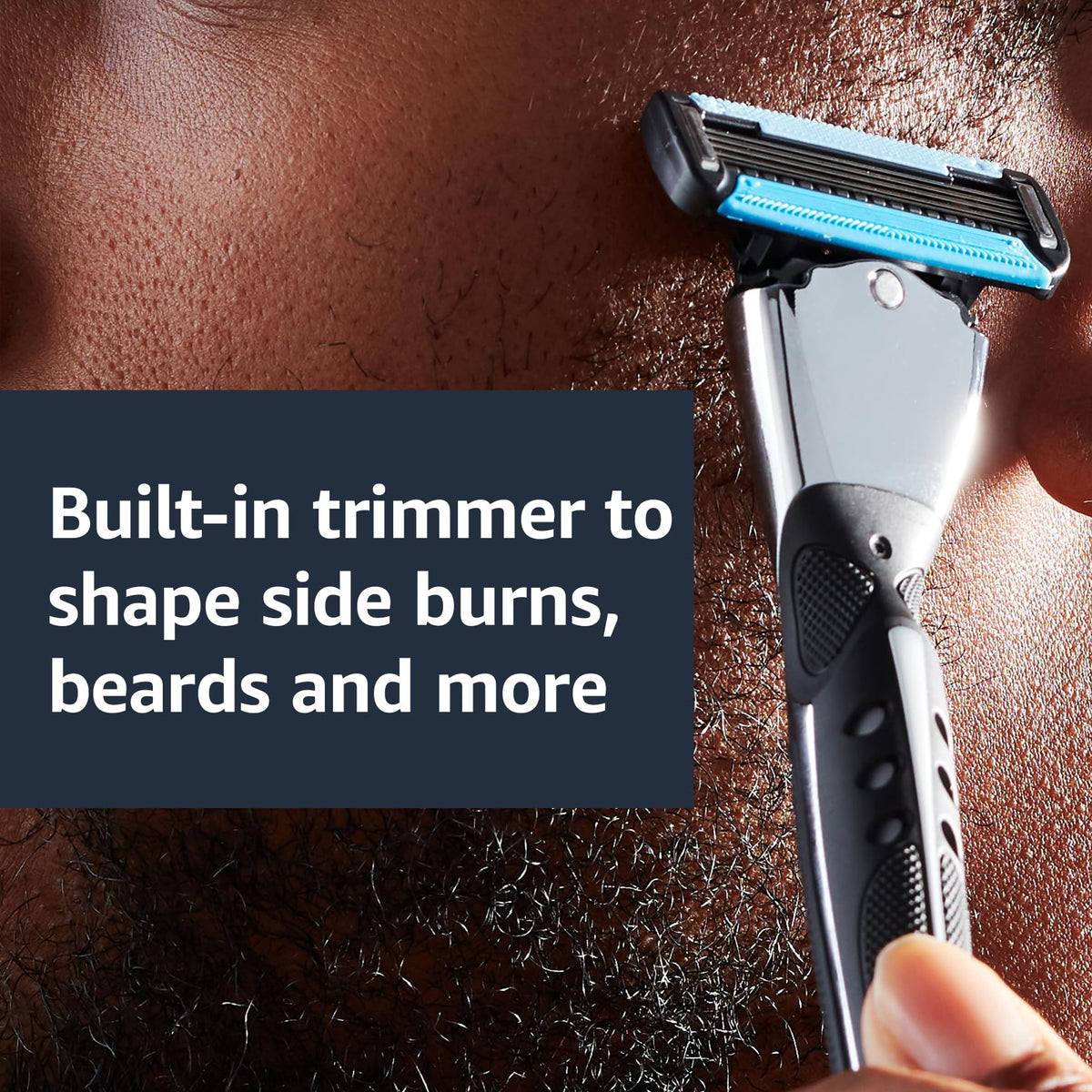 5-Blade Men's Razor with 16 Cartridges, Black Y8192