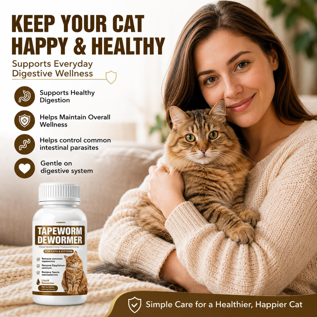 Broad Spectrum Cat Tapeworm Dewormer F552