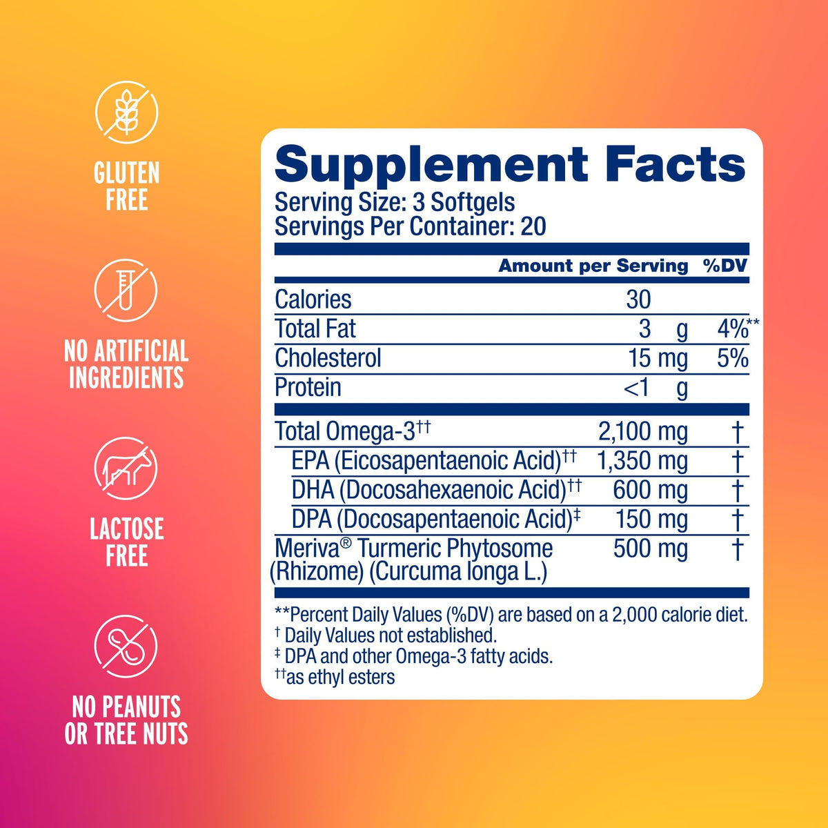 Omega-3 with Turmeric 60 Softgels J669