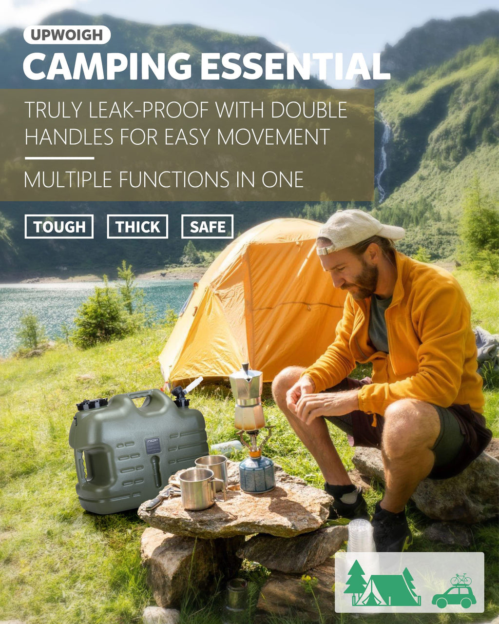 8.2 Gal Camping Water Jug with Spigot E18201