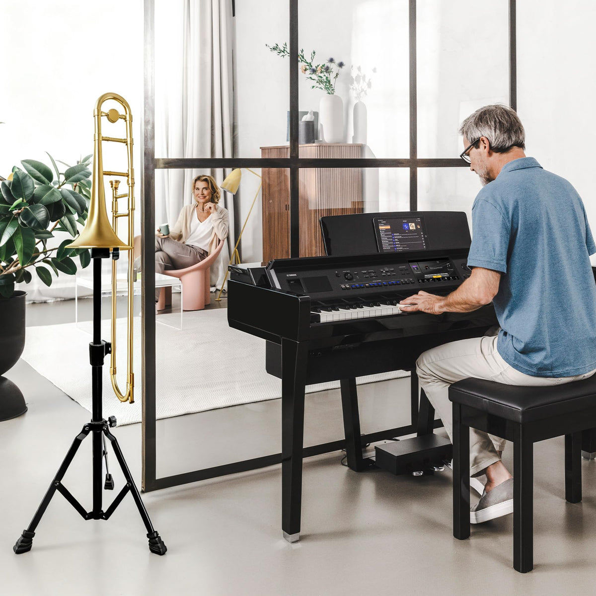 Folding Trombone Stand P61510