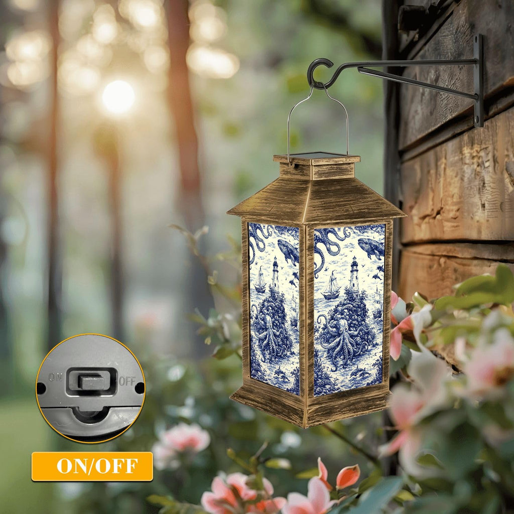 Blue Waterproof Solar Lantern X320