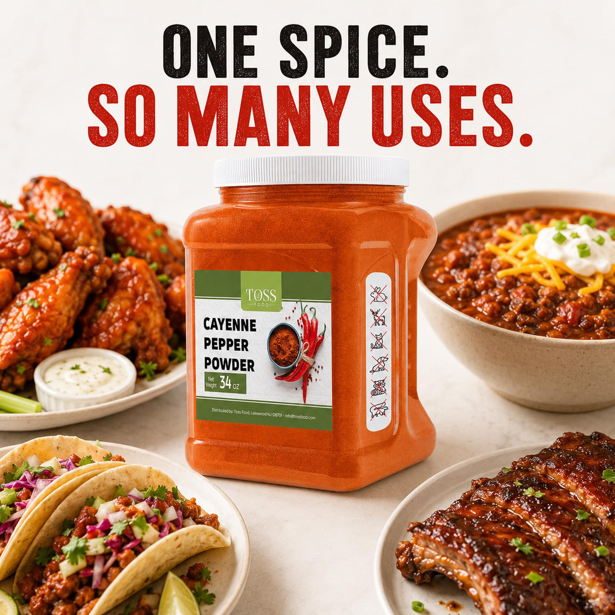 Cayenne Pepper Powder 34 Oz H69761