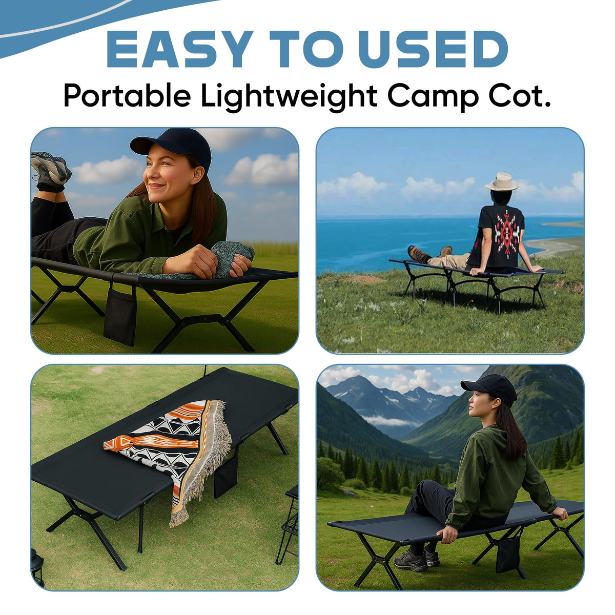 Ultralight Foldable Camping Cot Y66430