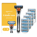 5-Blade Men's Razor with 16 Cartridges, Black Y8192