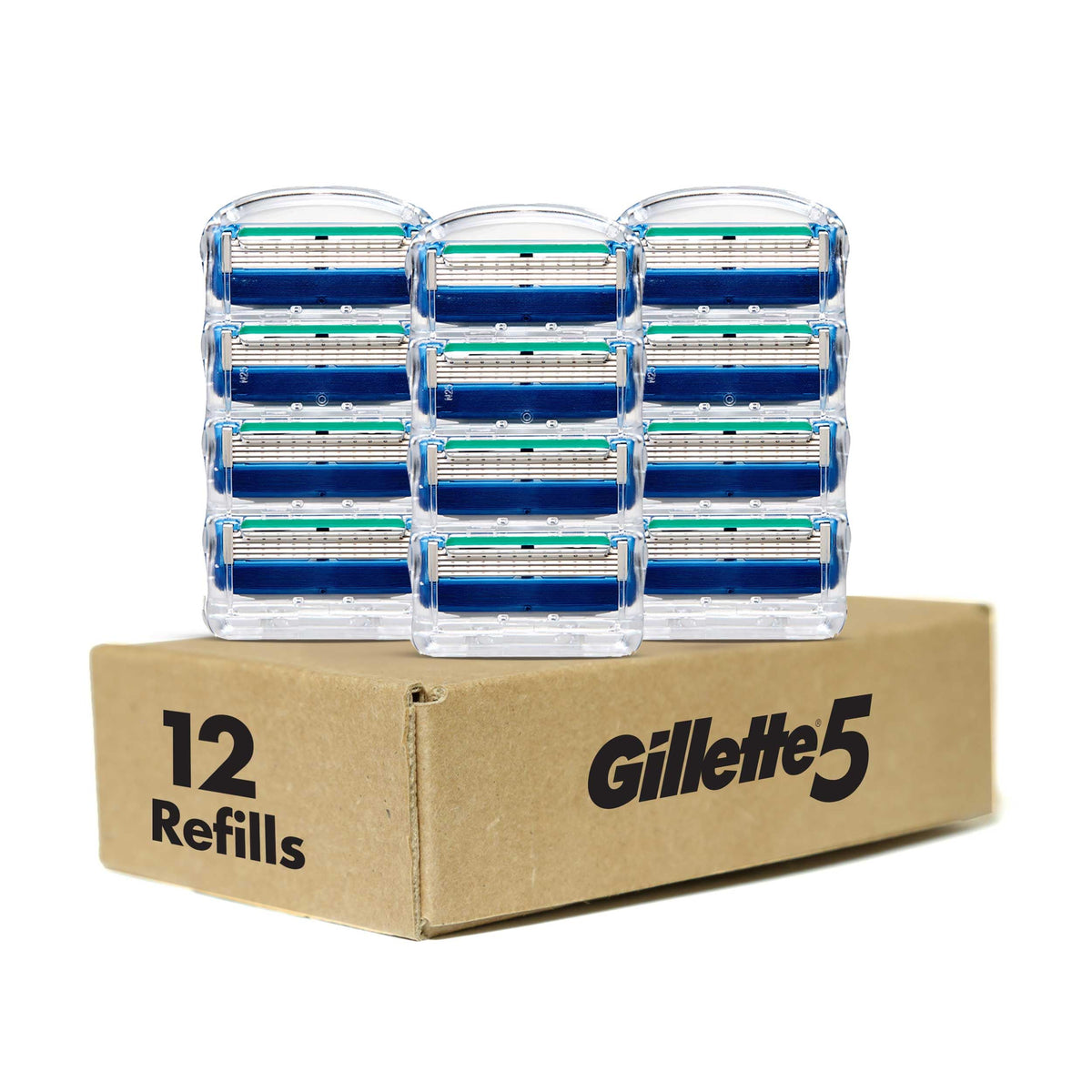5-Blade Razor Blade Refills, 12 Count R614
