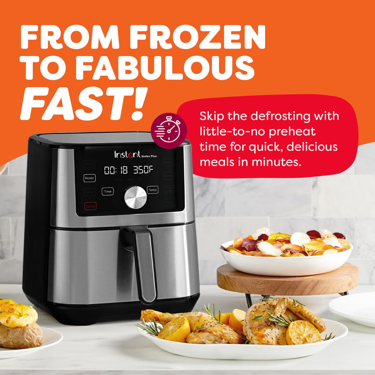 6-in-1 Stainless Steel Air Fryer Y346167