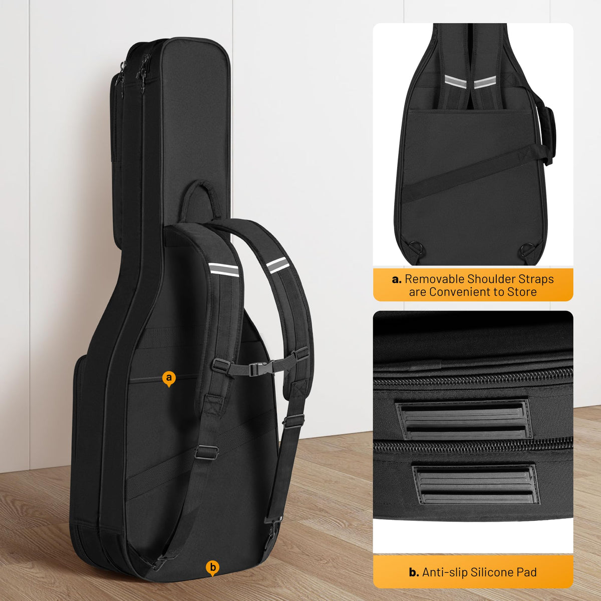 Padded Soft Electric Guitar Gig Bag Black F2767