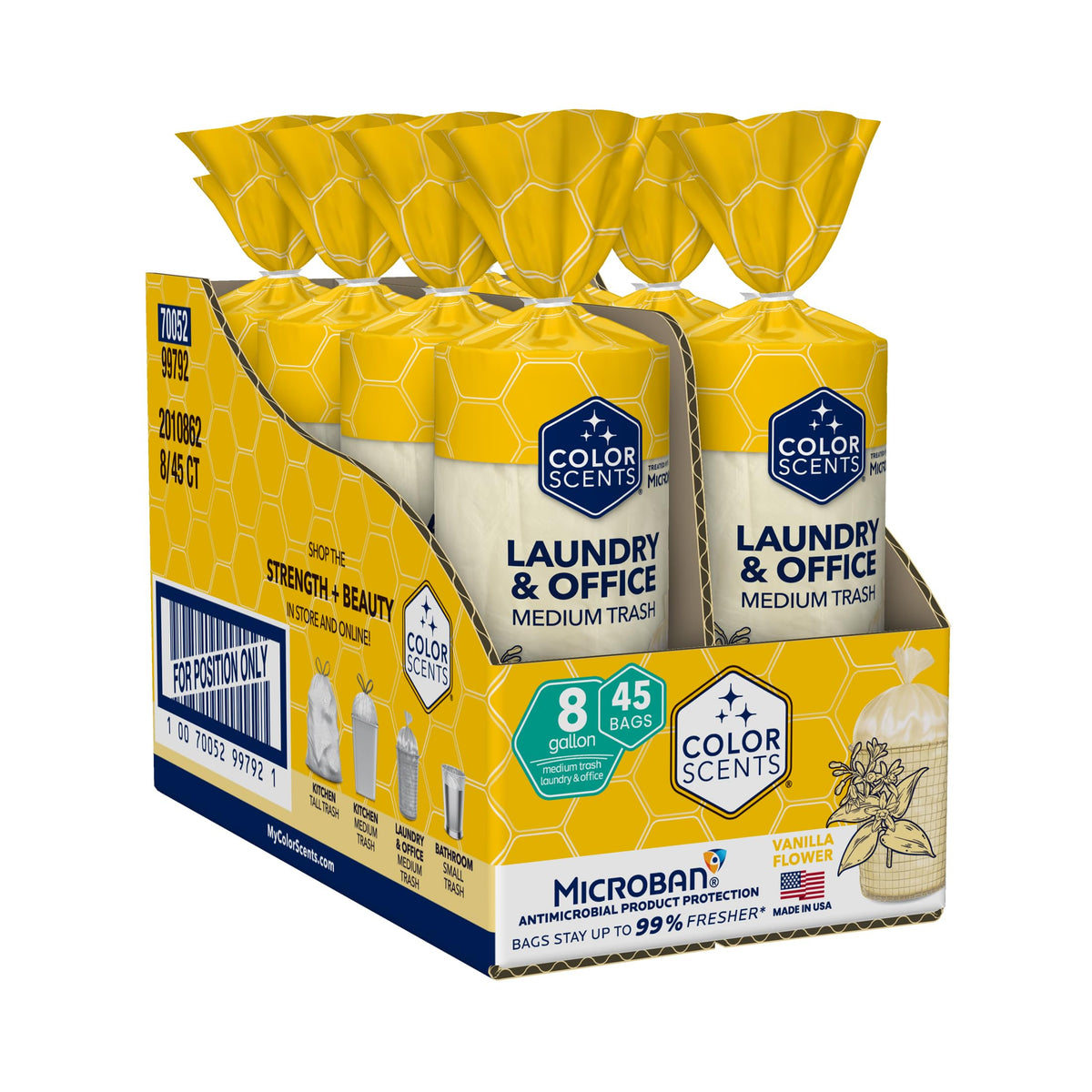 8 Gallon Twist Tie Trash Bags J80572