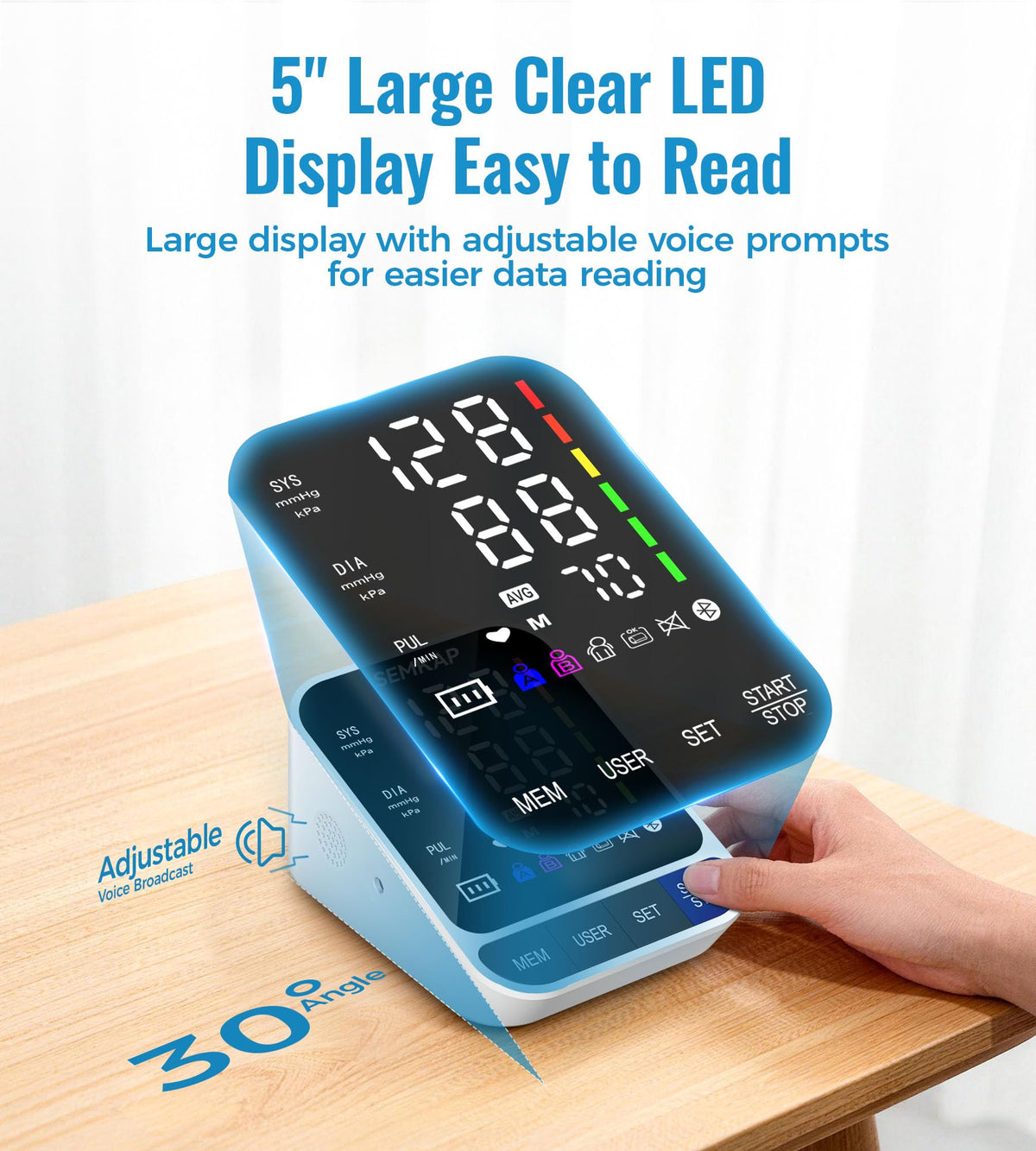 Blood Pressure Monitor with 2 Cuffs G818