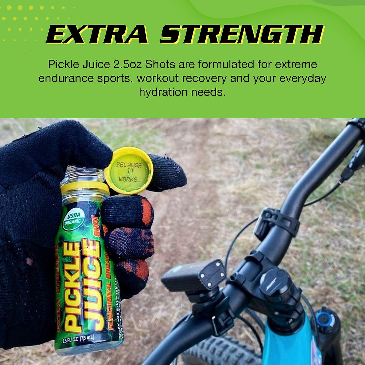Organic 2.5 oz Sports Drink Shots 48 Pack Y367539