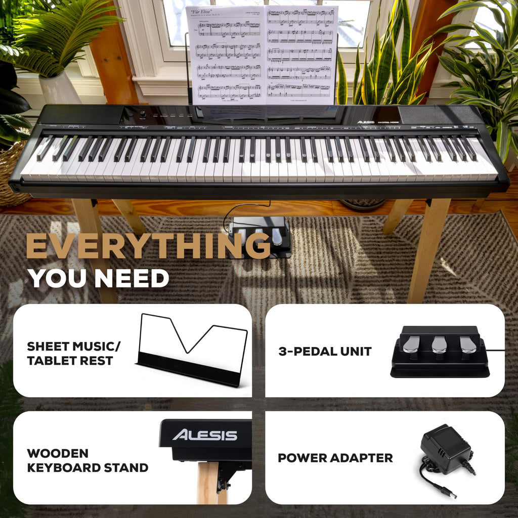 88-Key Black Digital Piano A494993