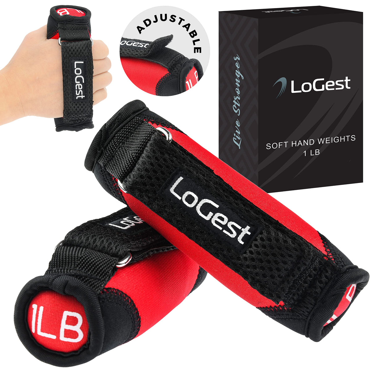 Soft Hand Weights with Straps H57694