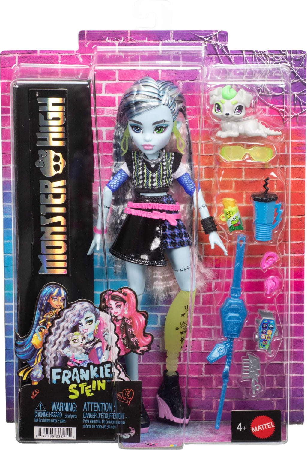 Frankie Stein Doll with Pet Dog Z50539