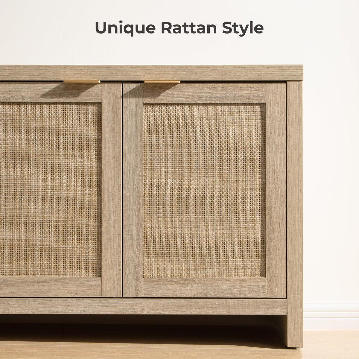 TV Stand with 4 Rattan Cabinets N170538
