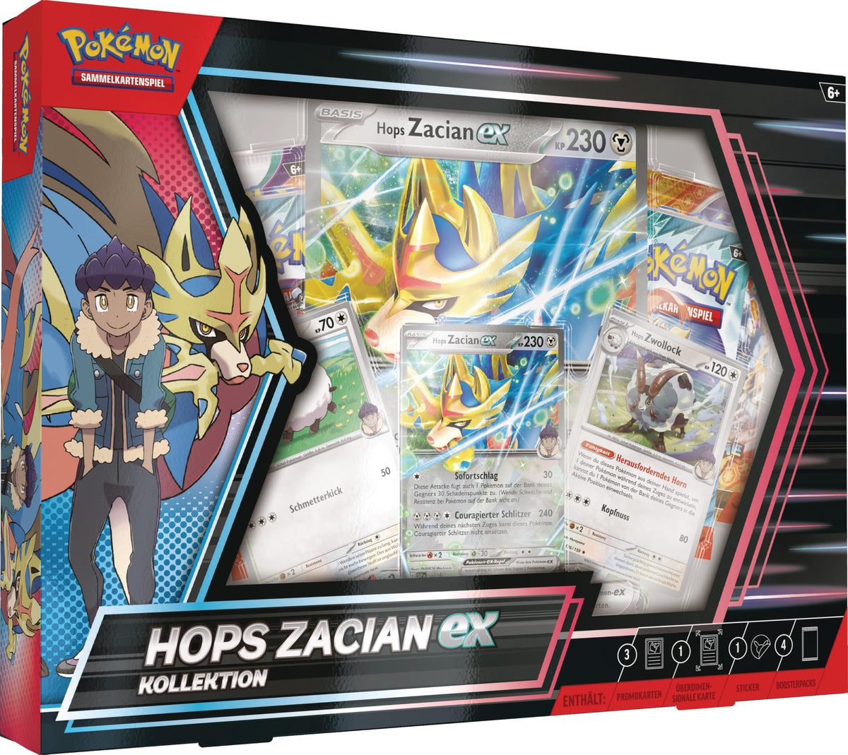 Trading Card Game 3 Holographic Promo Cards 1 Oversized Holographic Card 4 Booster Packs T6596